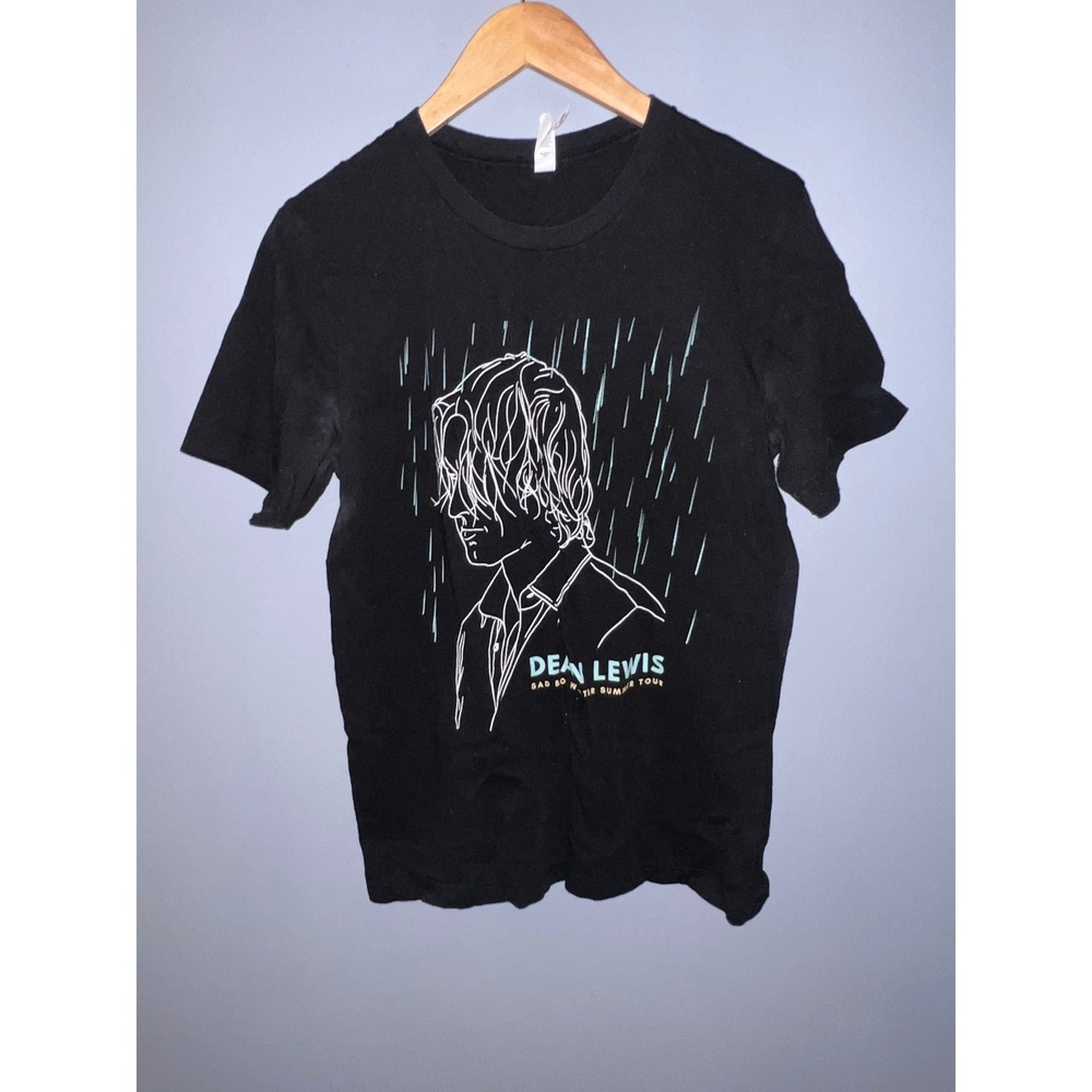 Dean Lewis Sad Boi Winter Summer Tour 2022 Black Graphic T-Shirt Mens Medium